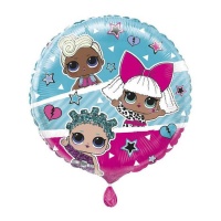 Balão LOL Surprise azul e cor-de-rosa 45,7 cm - Unique