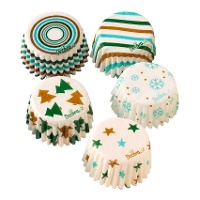 Cápsulas para bombom de 2,7 cm do Christmas Dream - 100 unidades