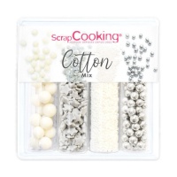 Kit de algodão com granulado variado 61 gr - scrapcooking