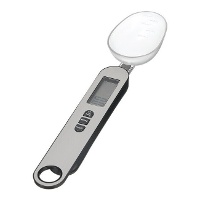 Colher medidora digital de 500 g em aço inoxidável