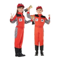 Fantasia de piloto de corrida infantil