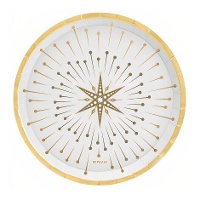 Pratos de 17 cm de Estrela Branca - 6 unidades