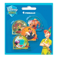 Conjunto de bolas de pinos com personagens da Disney - 4 unidades