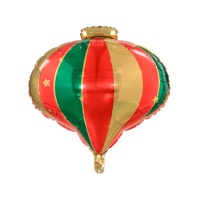 Balão com forma da adorno natalício de 51 x 49 cm - Partydeco