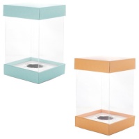 Caixa de ovos de Páscoa transparente 24 cm - Pastkolor - 1 unid.