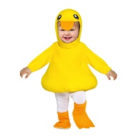 Fato de pato amarelo para bebé