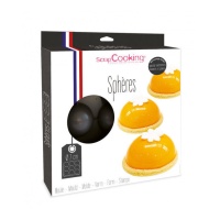Molde semirrígido de 7 cm em forma de semi-esfera - Scrapcooking - 9 cavidades
