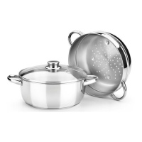 Cozedor a vapor Optima 24 cm com tampa - Monix