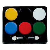 Paleta de maquiagem com cores sortidas