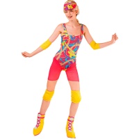 Fato de skater multicolorido para mulher.