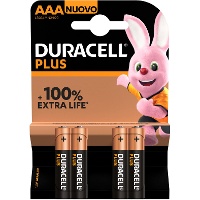 Pilhas Alcalinas Tipo AAA - Duracell - 4 unidades