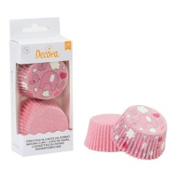 Cápsulas de bolo de elefante rosa - Decora - 36 unidades