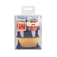 Cápsulas para cupcakes quebra-nozes com palitos - Scrapcooking - 24 unid.