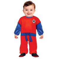 Fato de guerreiro vermelho para bebé