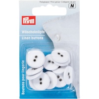 Botões de linho laváveis de 1,5 cm - Prym - 18 unid.
