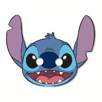 Máscaras do Stitch e da Angel - 6 unidades