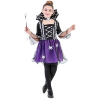 Fato de Vampiro com Aranhas para Menina