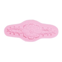 Borda flor em silicone 14,7 x 9 cm - Artis decor