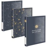 Álbum de fotografias vertical adesivo em forma de estrela - 1 unidade