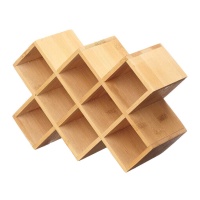 Suporte de especiarias em bambu para 10 frascos