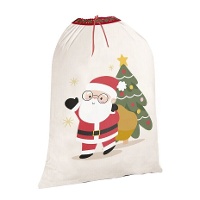 Saco do Papai Noel para entrega de presentes de 75 x 50 cm