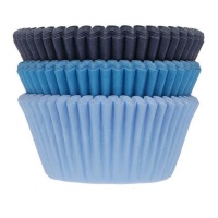 Cápsulas para cupcakes de cor azul - House of Marie - 75 unid.
