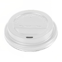 Tampa para copo de papelão de 250 ml para café com buraco - 100 unidades