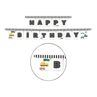 Feliz Aniversário Grinalda de Tráfego 3 m