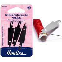 Enfiador de agulhas com olho comprido - Hemline - 3 pcs.