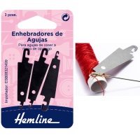 Enfiador de agulhas de olhos longos - Hemline - 3 pcs.