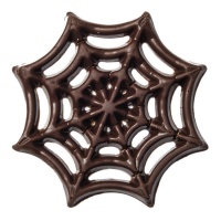 Figuras de Teias de Aranha de Chocolate Preto - 110 unid.