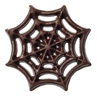 Figuras de Teias de Aranha de Halloween em chocolate negro - 110 unidades