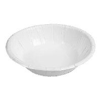 Tigelas de 17 cm redondas de papelão branco - 25 unidades