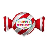 Balão Happy Birthday Candy 53 x 92 cm - Conver Party