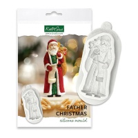 Molde de silicone para figuras de Pai Natal 8,5 x 5,5 cm - Katy Sue Mould