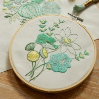 Kit de bordar Duo - Jardim de água - DMC