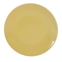 Prato amarelo de 27 cm