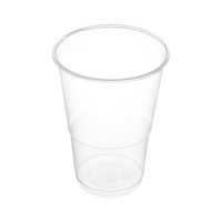 Copos de plástico transparente de 350 ml - 15 unid.