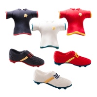 Figuras de açúcar para futebol - Dekora - 18 unidades