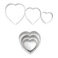 Cortadores de corações - Pastkolor - 3 unid.