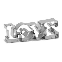 Cortador de mensagens de amor 11,5 x 4 cm - Patisse