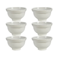 Taça de porcelana branca de 0,4 L com forma - 6 unid.