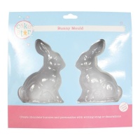 Molde coelhinho de chocolate 13,5 x 9 cm - Cake Star - 2 cavidades