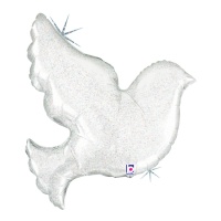 Balão pomba branca pérola 86 cm - Grabo