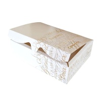Caixa para bolachas com design de letras de 22 x 16,3 x 6,3 cm - Sweetkolor