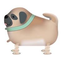 Balão de passeio do cãozinho Pet 43 cm - Amscan
