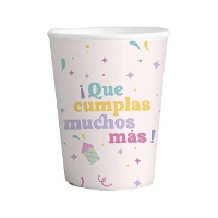 Copos de Aniversário de 266 ml - 6 unidades