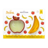 Cortadores de banana e maçã - Decorar - 2 unidades