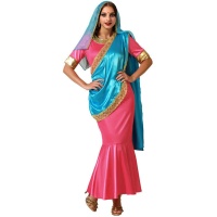 Fantasia de Hindu colorida para mulher