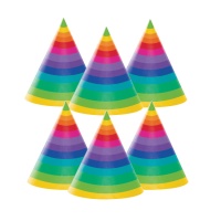 Chapéus de Orgulho Gay - 8 unidades